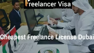 cheapest freelance license dubai
