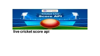 live cricket score api