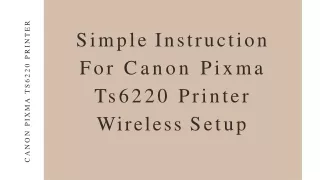 canon pixma ts6220 printer