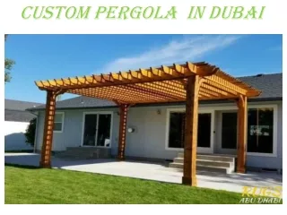 custom pergola in dubai