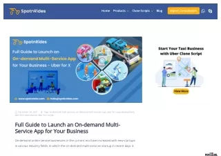 Full Guide to Launch an On-demand Multi-Service App for Your Business