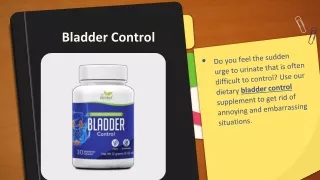 bladder control