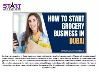 How to Start Grocery Business in Dubai