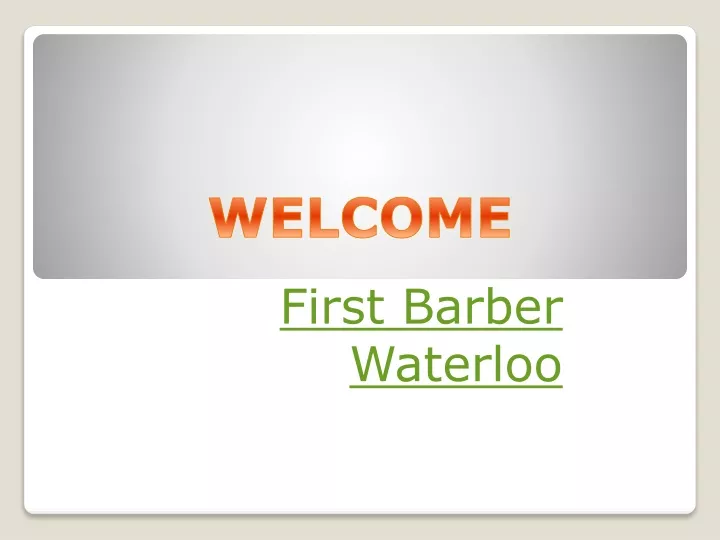 first barber waterloo