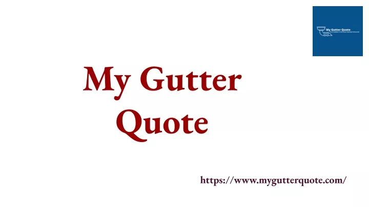my gutter quote