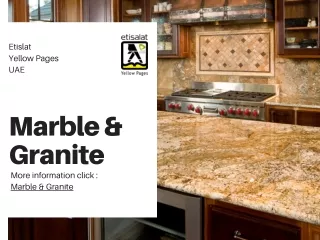 List of Marble & Granite Suppliers, Manufacturers & Dealers UAE