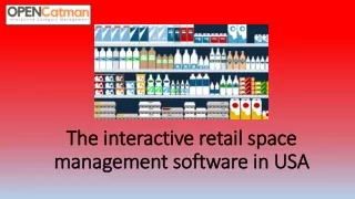 The interactive retail space management software in USA