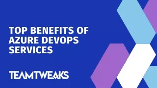 top benefits of azure devops services