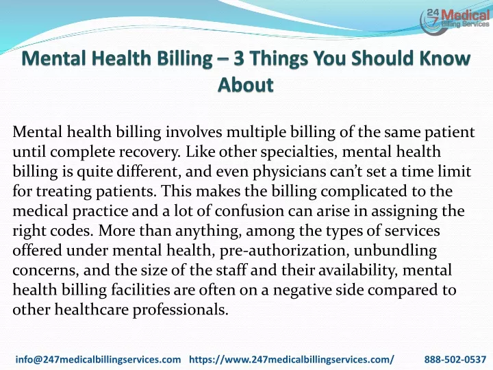 mental health billing 3 things you should know about