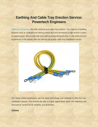 Powertech Engineers: Turnkey Electrical Contractors