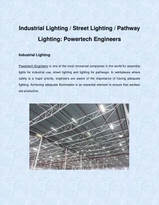 Powertech Engineers: Turnkey Electrical Contractors