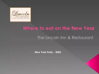 Where to eat on the New Year