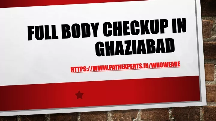 full body checkup in ghaziabad