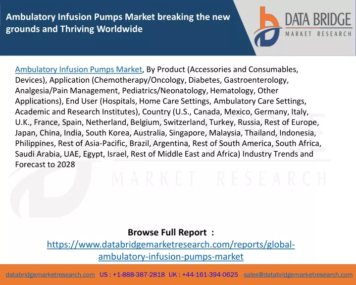 ambulatory infusion pumps market breaking