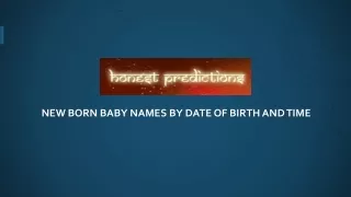 new born baby names by date of birth and time