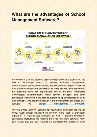 What are the advantages of School Management Software