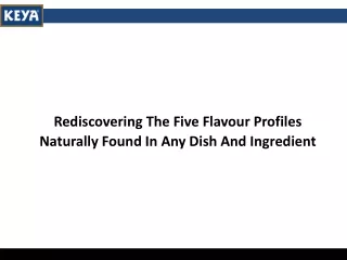 Rediscovering The Five Flavour