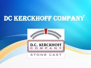 PPT - DC Kerckhoff Company - Precast Concrete Products
