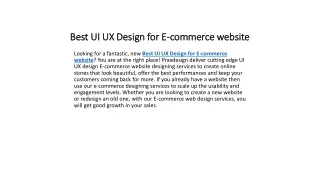 best ui ux design for e commerce website