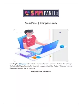 Smm Panel | Smmpanel.com