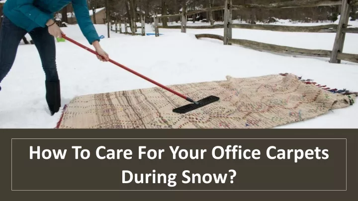 how to care for your office carpets during snow