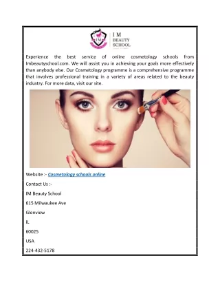Cosmetology Schools Online  Imbeautyschool.com