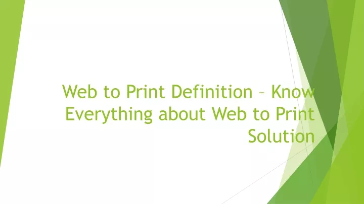 web to print definition know everything about web to print solution