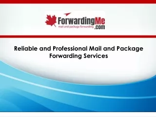 Reliable and Professional Mail and Package Forwarding Services