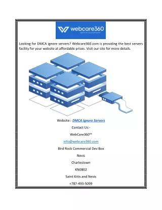 Dmca Ignore Servers | Webcare360.com