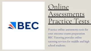 Online Assessments Practice Tests - BEC Online Tutoring