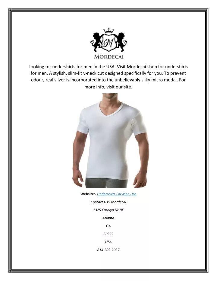 looking for undershirts for men in the usa visit