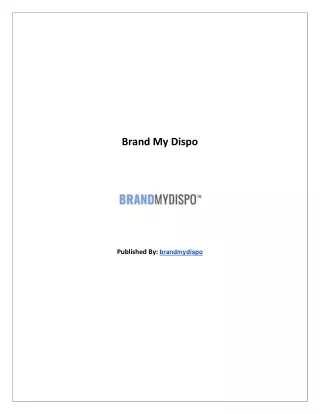 Brand My Dispo