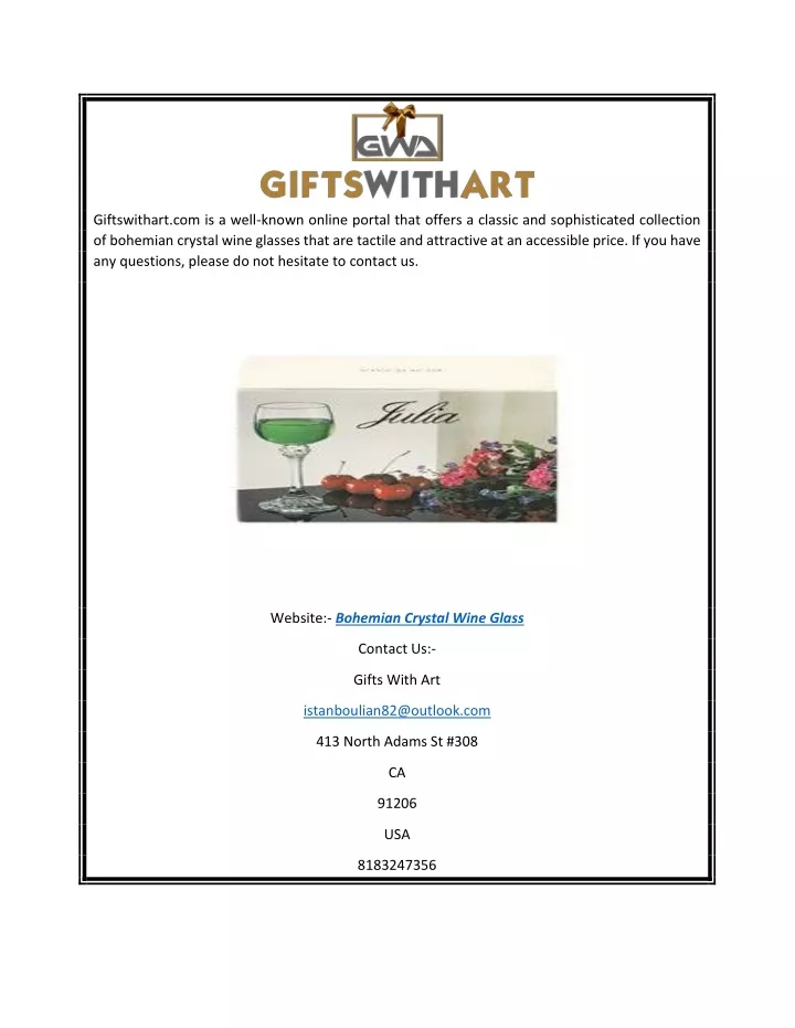 giftswithart com is a well known online portal