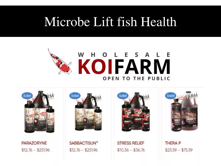 microbe lift fish health