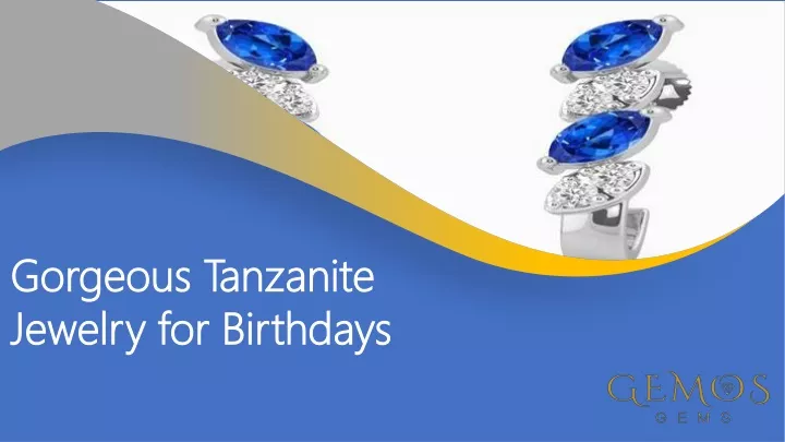 gorgeous tanzanite jewelry for birthdays