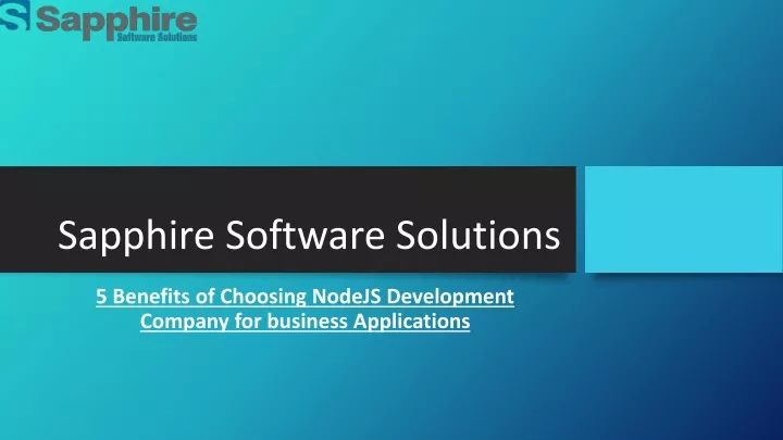 sapphire software solutions