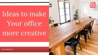 Ideas to Make Your Office More Creative - DecorMatters