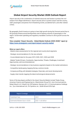 global airport security market