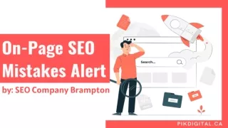 On-Page SEO Mistakes Alert by SEO Company Brampton