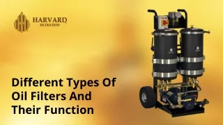 different types of oil filters and their function