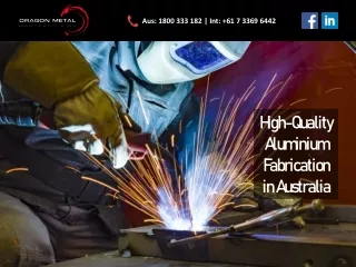 High-Quality Aluminium Fabrication in Australia