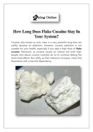 How Long Does Cocaine Stay in Your System?