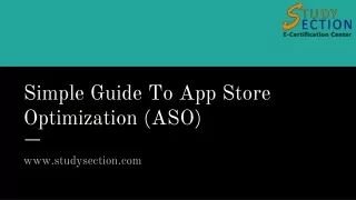 Simple Guide To App Store Optimization (ASO)