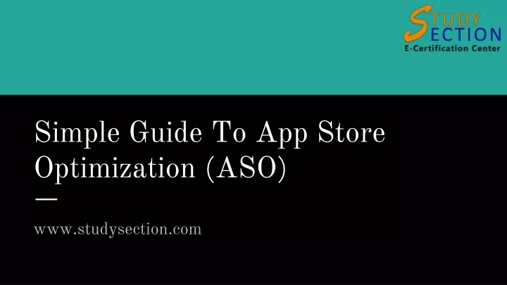 simple guide to app store optimization aso