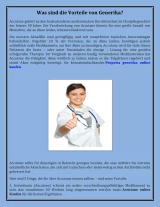 Was sind die Vorteile von Generika?