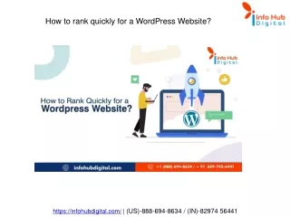 how to rank quickly for a wordpress website