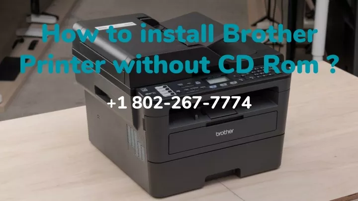 how to install brother printer without cd rom