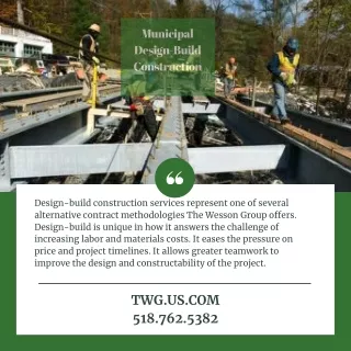 municipal design build construction