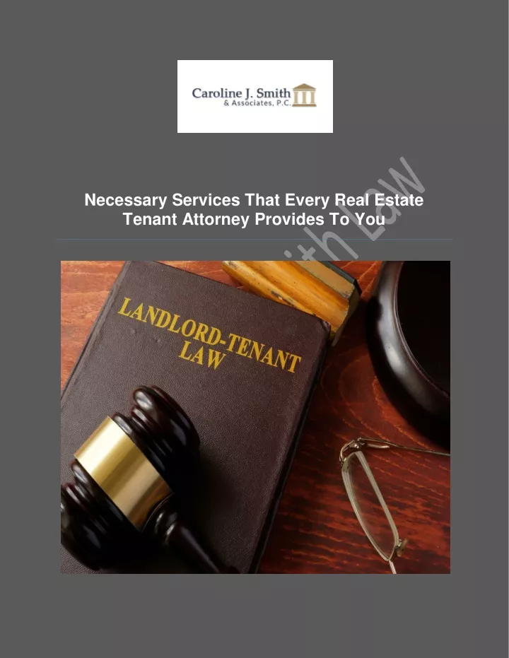 necessary services that every real estate tenant