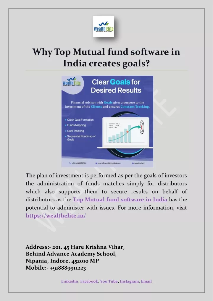 why top mutual fund software in india creates